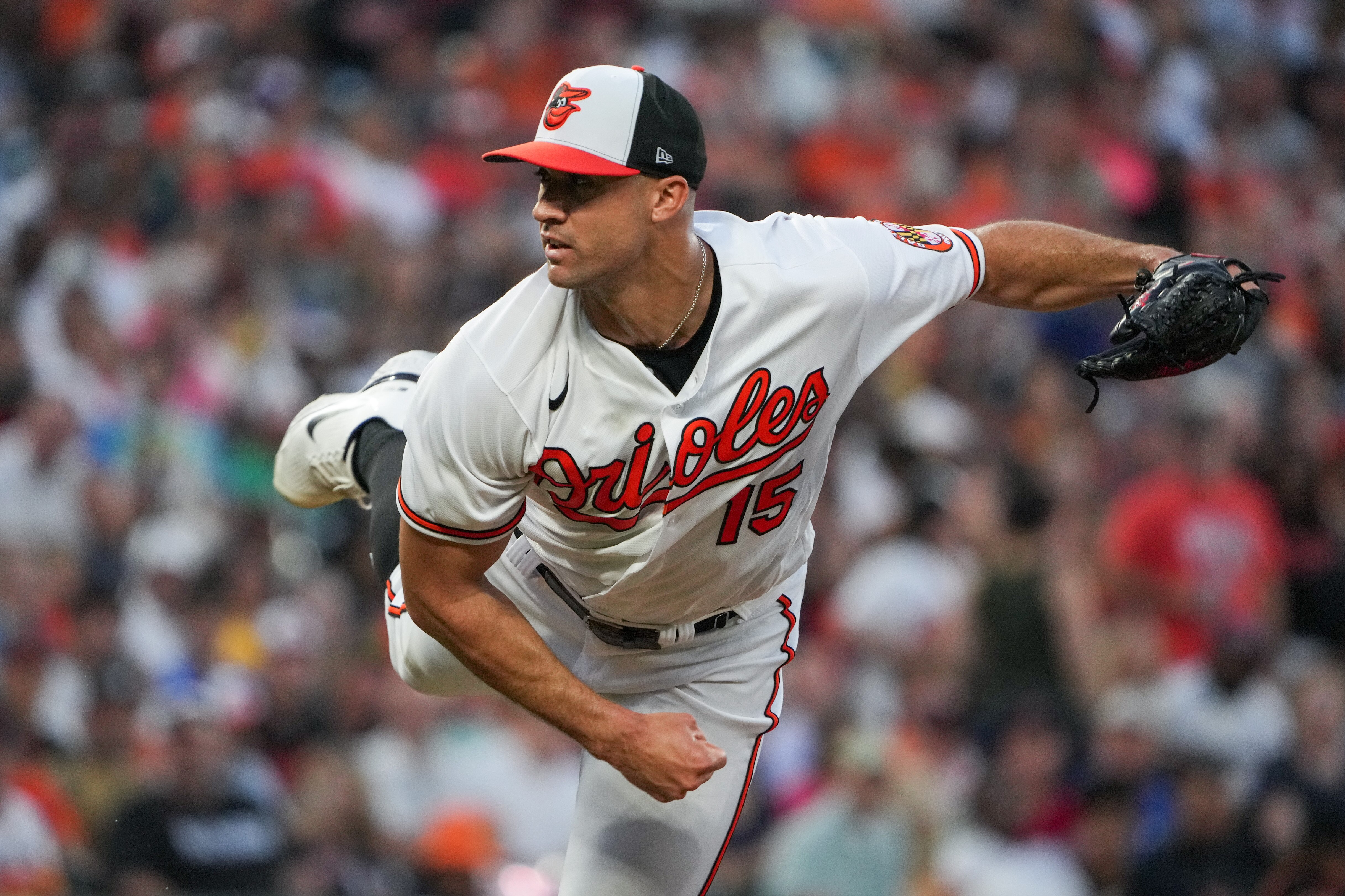 Orioles starting pitcher Jack Flaherty allowed three runs, six hits and two walks in five innings of Wednesday night's 8-2 loss to the Astros at Camden Yards.