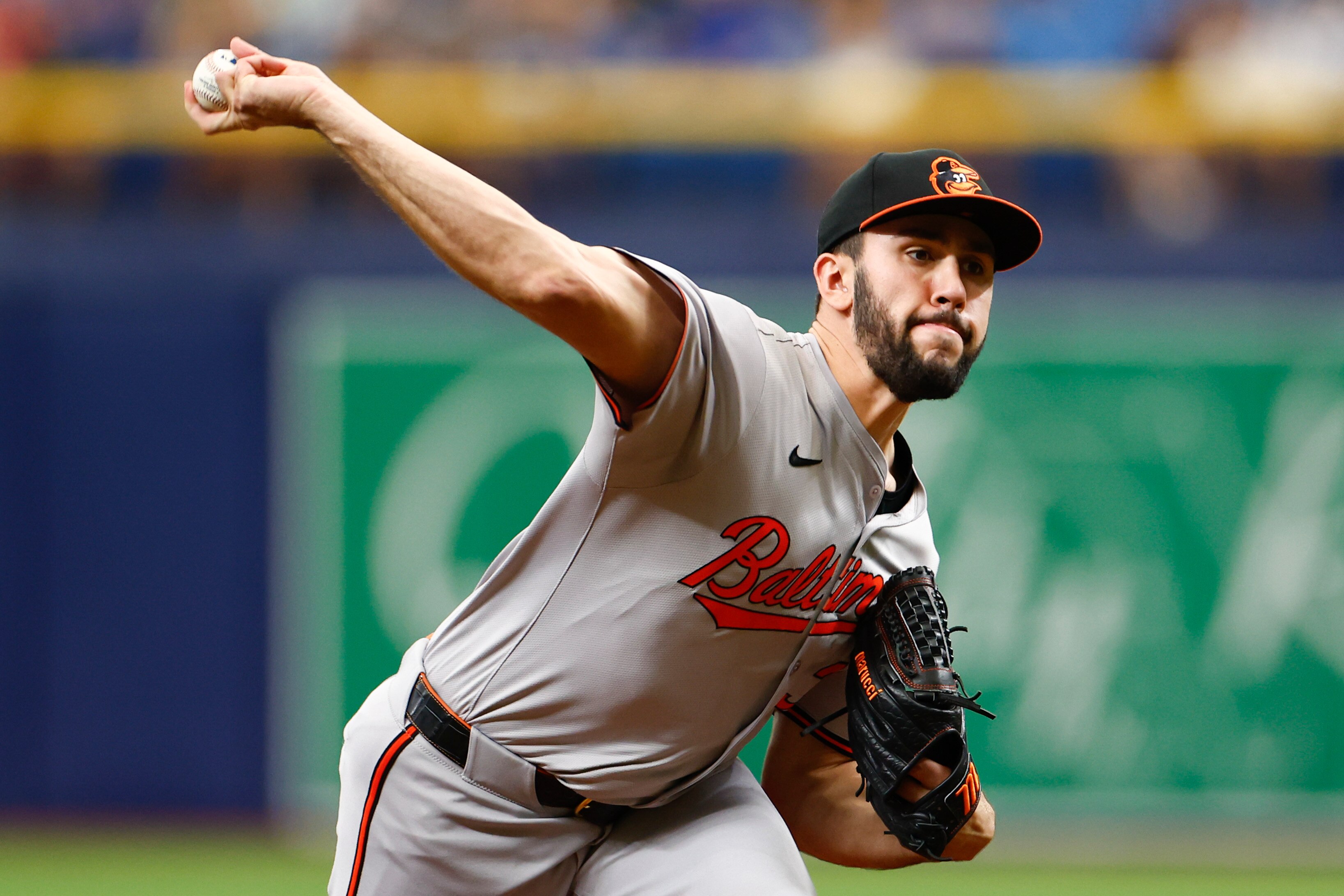 Orioles starter Grayson Rodriguez began the game with five perfect innings, but he did not make it out of the sixth.