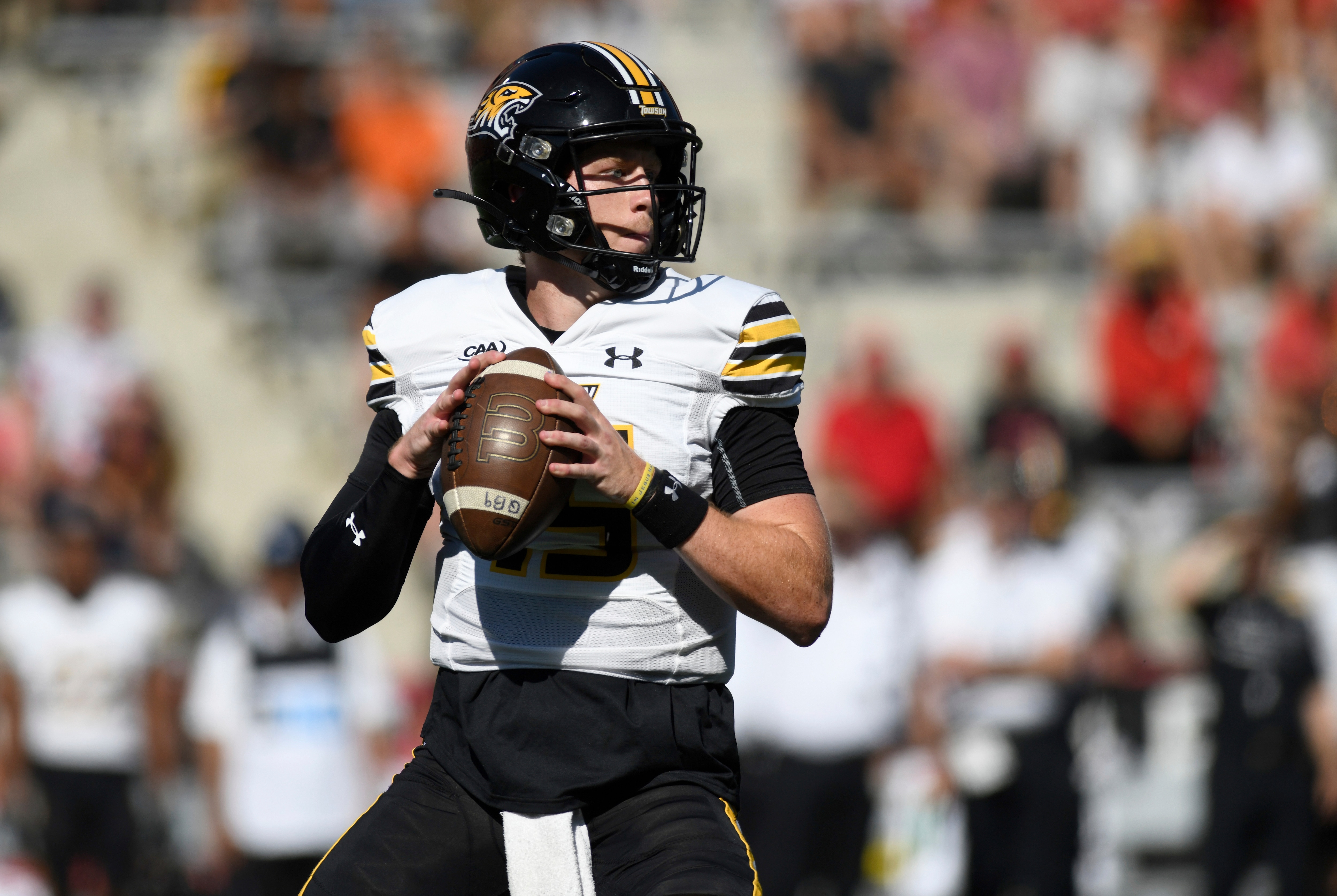 Towson quarterback Nathan Kent passed for 188 yards and a touchdown Saturday against Rhode Island.