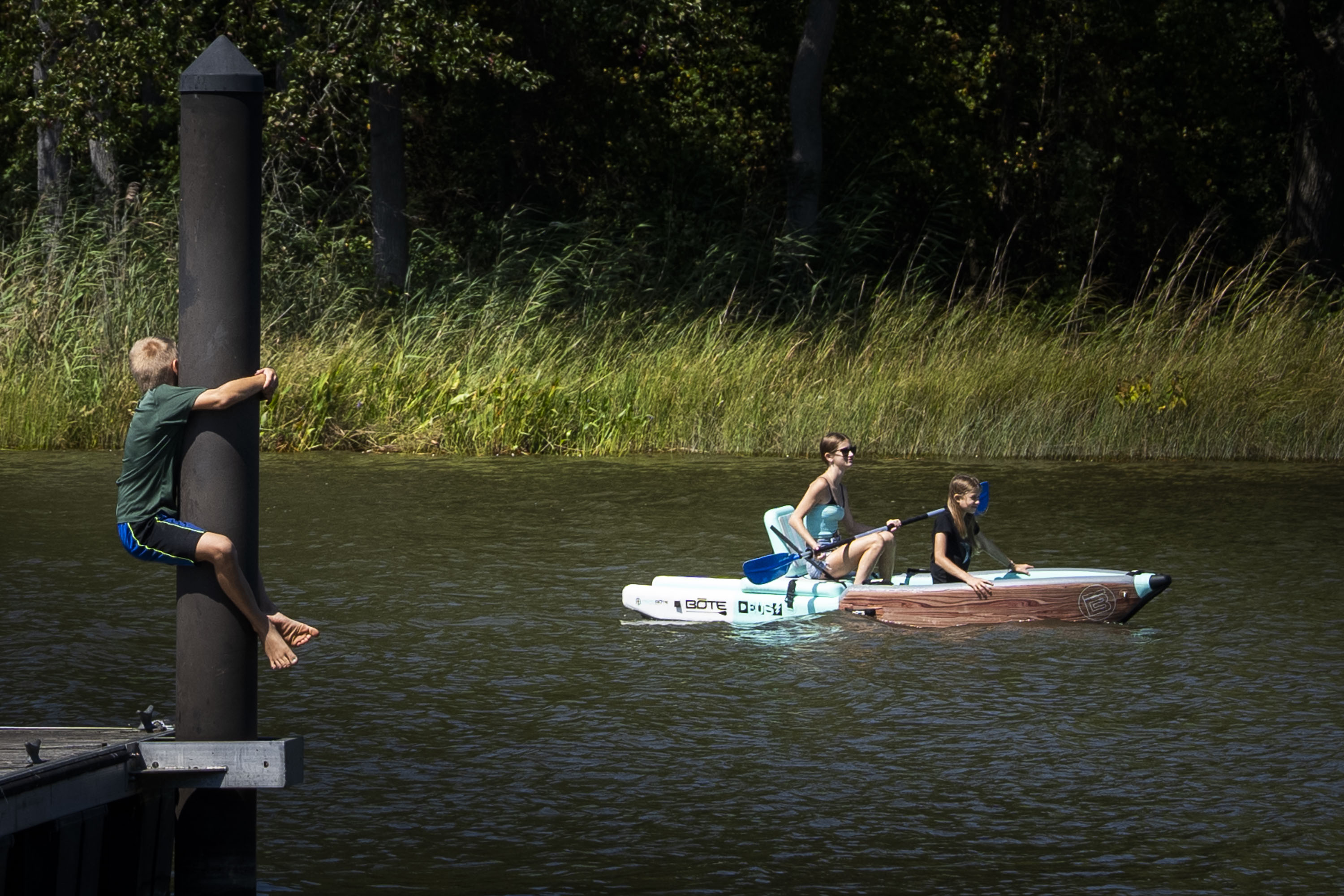 Views of Dundee Creek located in the Hammerman area of Gunpowder Falls State Park on September 5, 2025.  People utilize the water and marina for water sports, crabbing, fishing and relaxing.