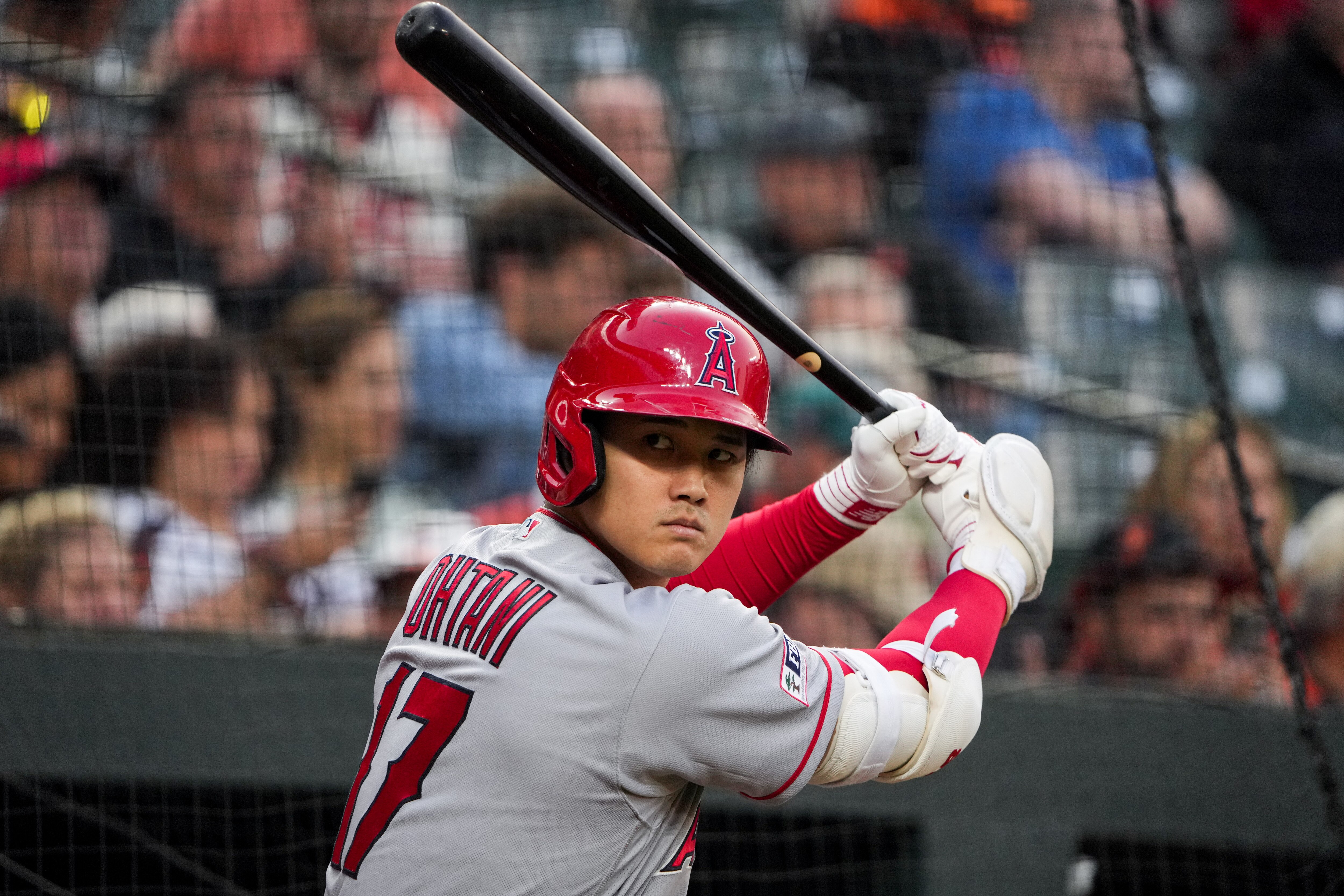 Los Angeles Angels designated hitter Shohei Ohtani led the league in home runs, total bases, on-base percentage, slugging percentage and OPS in 2023.