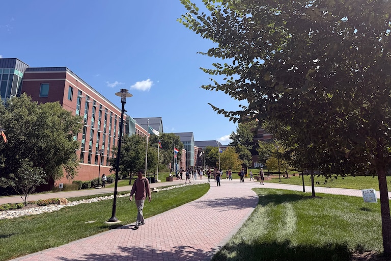 AUGUST, MONDAY 23, 2026 - Views of Towson University on the first day of school.
