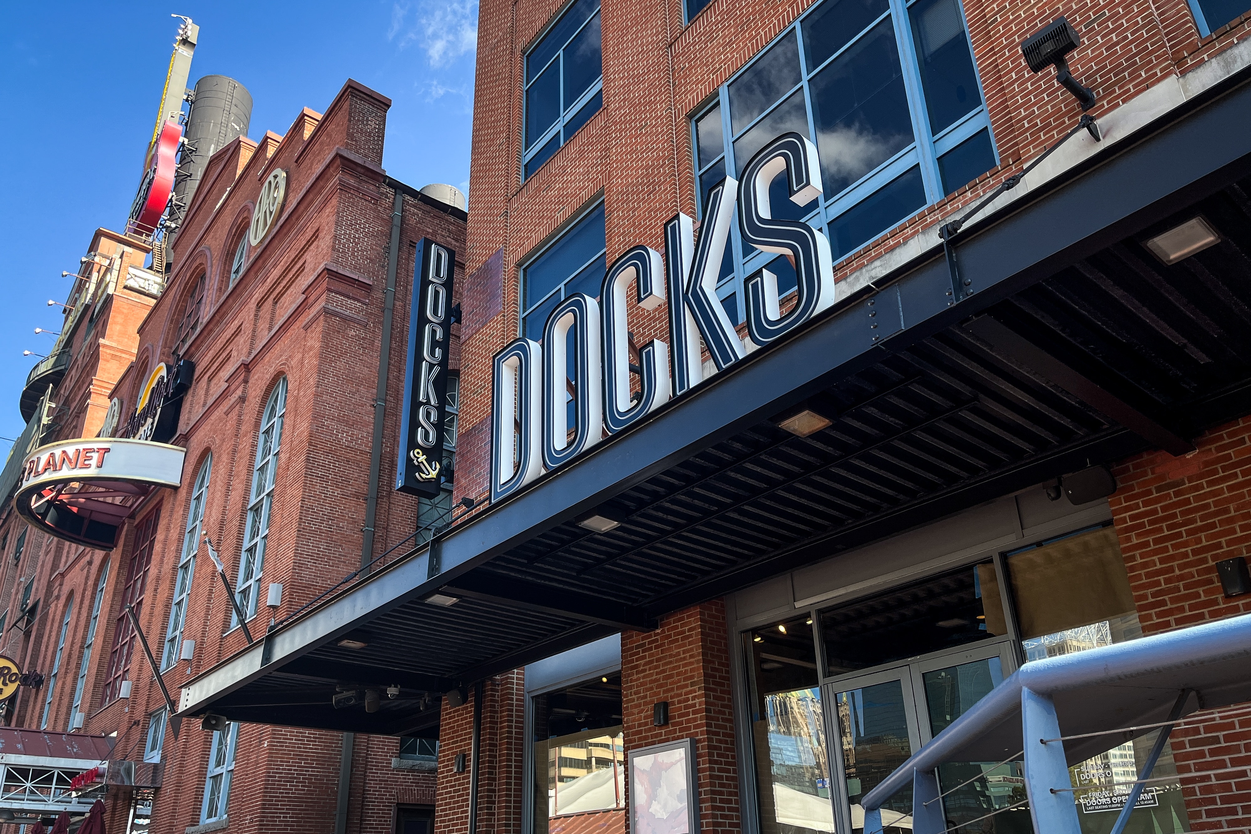 The now-closed Docks restaurant at Baltimore’s Inner Harbor.