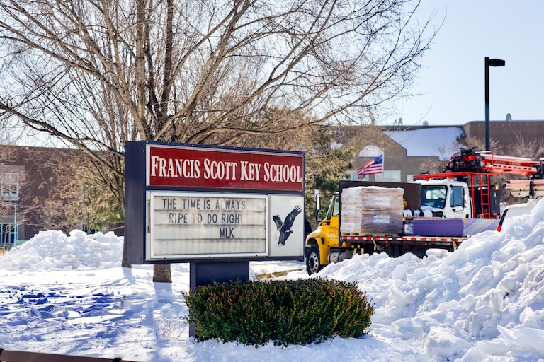 Francis Scott Key Elementary/Middle School students have been moved after mold was discovered in the walls of the school.