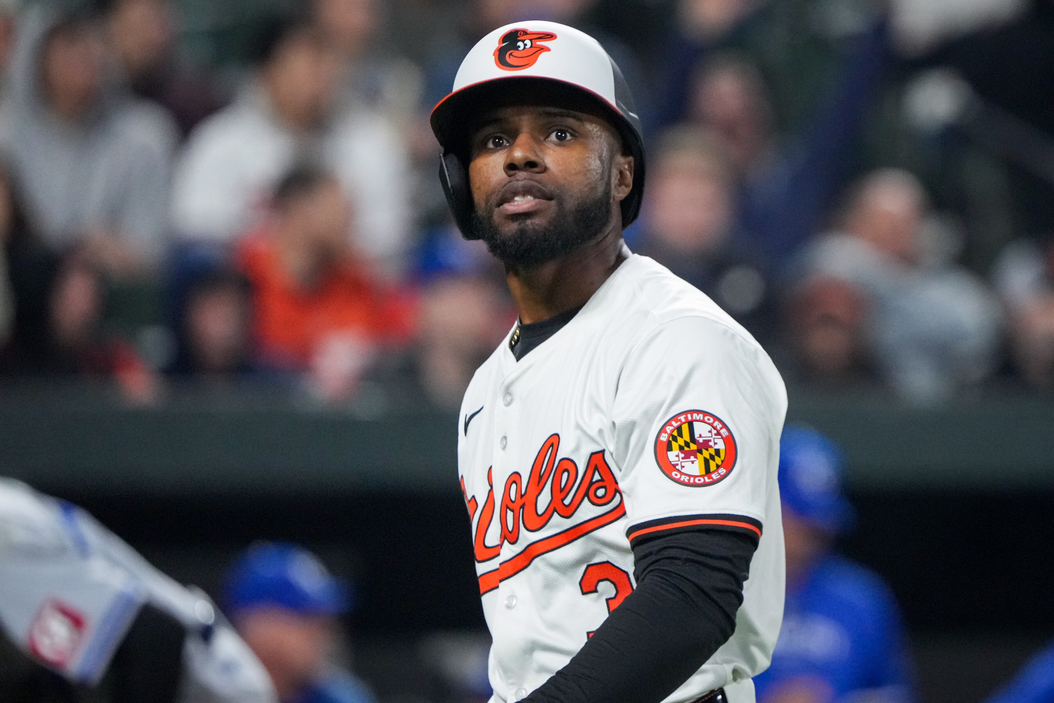 Orioles center fielder Cedric Mullins has 74 home runs and 99 stolen bases in his career.