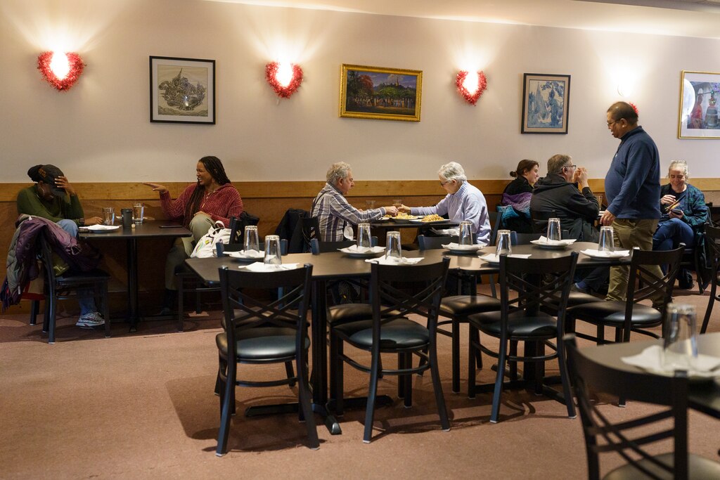 Thursday, Jan. 22, 2026 — Owner Joe Myint makes sure customers are attended to at Mandalay Restaurant in Silver Spring, Md.
Owners Joe Myint and Latt Naing have kept Mandalay Restaurant open in Silver Spring, Md. since 2004.