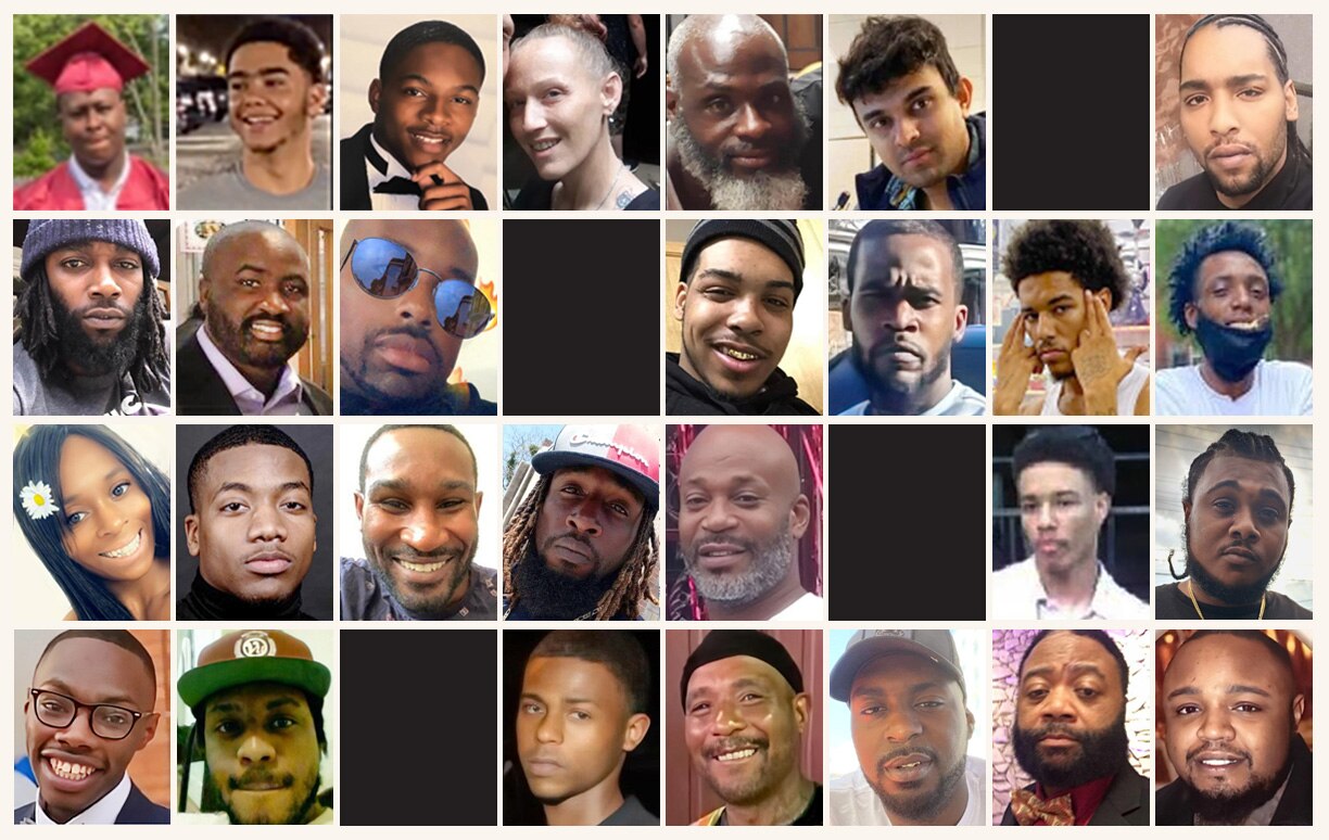 Photographs of Baltimore’s June homicide victims