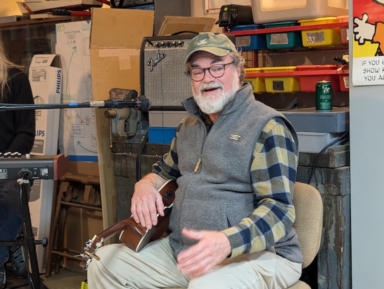 Jeff Holland left the Eastport Oyster Boys in 2010 to focus more on poetry and storytelling. He continues to perform with the group occasionally.