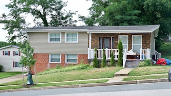 July 8, 2026 - Views of 6102 Talles Road where Baltimore County Police are investigating a double shooting that left two juveniles, ages 9 and 15, dead.
