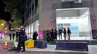 THURSDAY, OCTOBER 23, 2026 - Two people are facing charges after a planned demonstration outside Baltimore Police headquarters Thursday night escalated, police said.