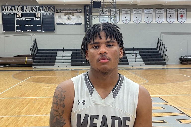 Kyree Scott answered the call for Meade boys basketball Friday evening. The senior scored 18 points, including two 3-point plays in the final quarter as the 15th-ranked Mustangs remained undefeated in Anne Arundel County league play with a 67-60 home victory over Northeast.