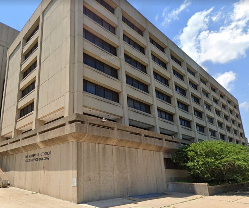 The Maryland Department of Health offices in Baltimore.