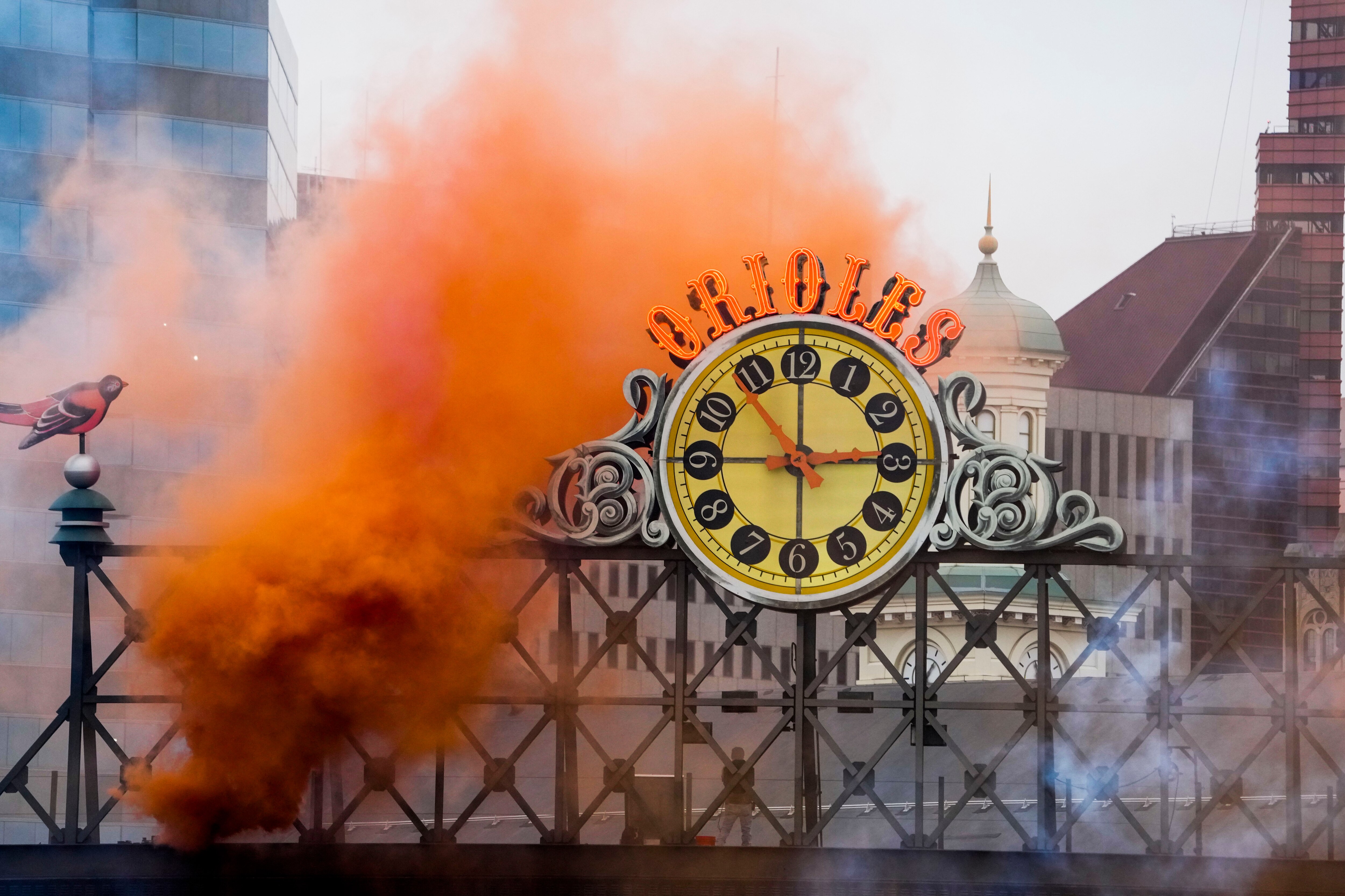 Scenes of the Orioles' home opener at Camden Yards on April 7, 2023.