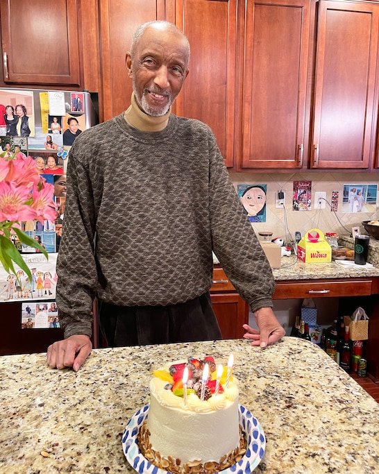 James "Mack" Alsobrooks celebrating his birthday.