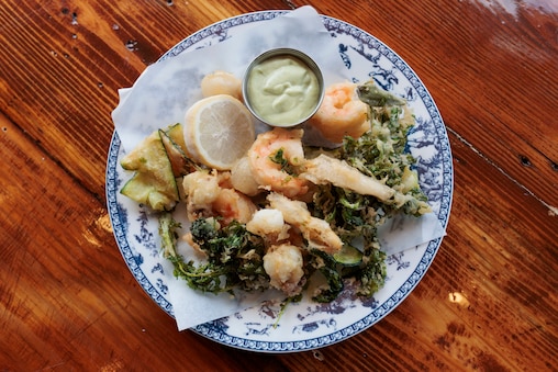 Fritto Misto, a dish offered at Seppia, a new restaurant on the avenue in Hampden by the owners of La Cuchara.