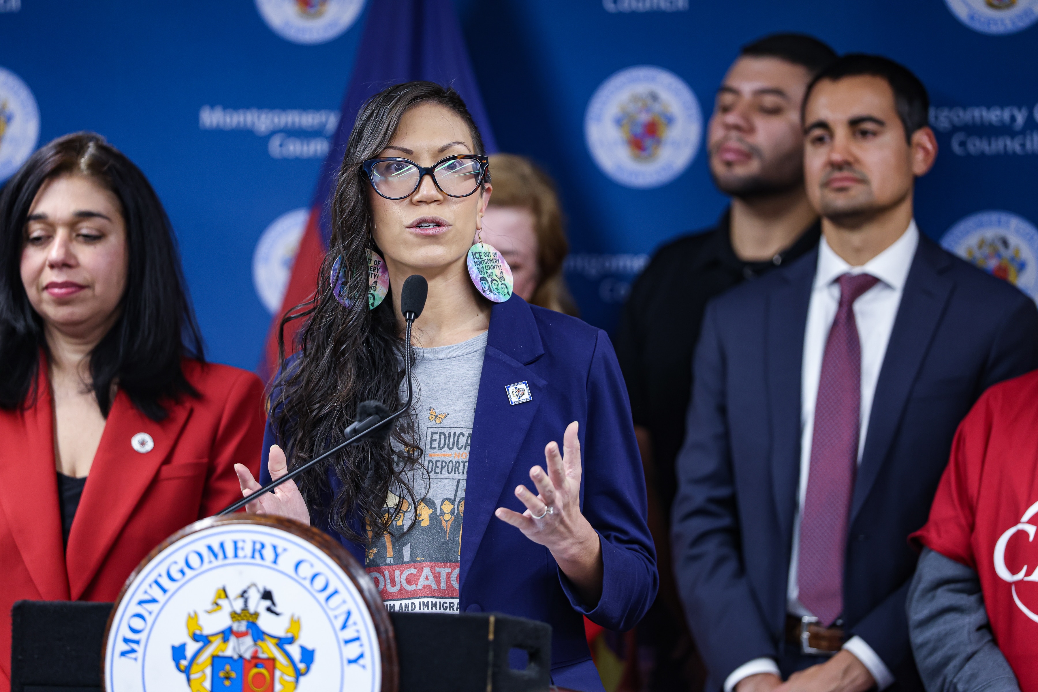Montgomery County Council member Kristin Mink said firefighters violated county law when they allowed ICE to join them as they prepared for a potential water rescue on the Potomac River.