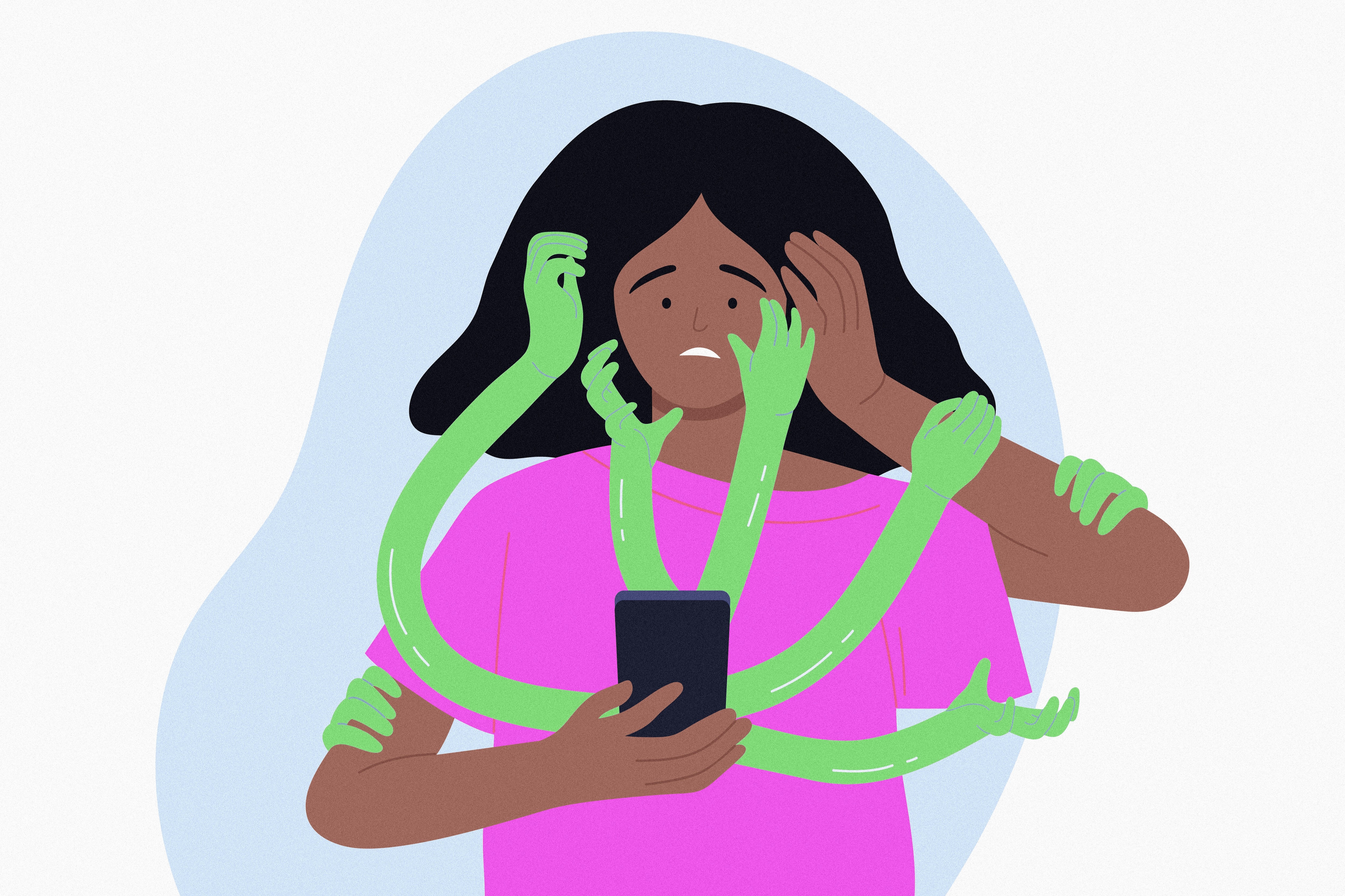 It seems like the end of the world. Put down the phone, take a deep breath and focus on things you can control.