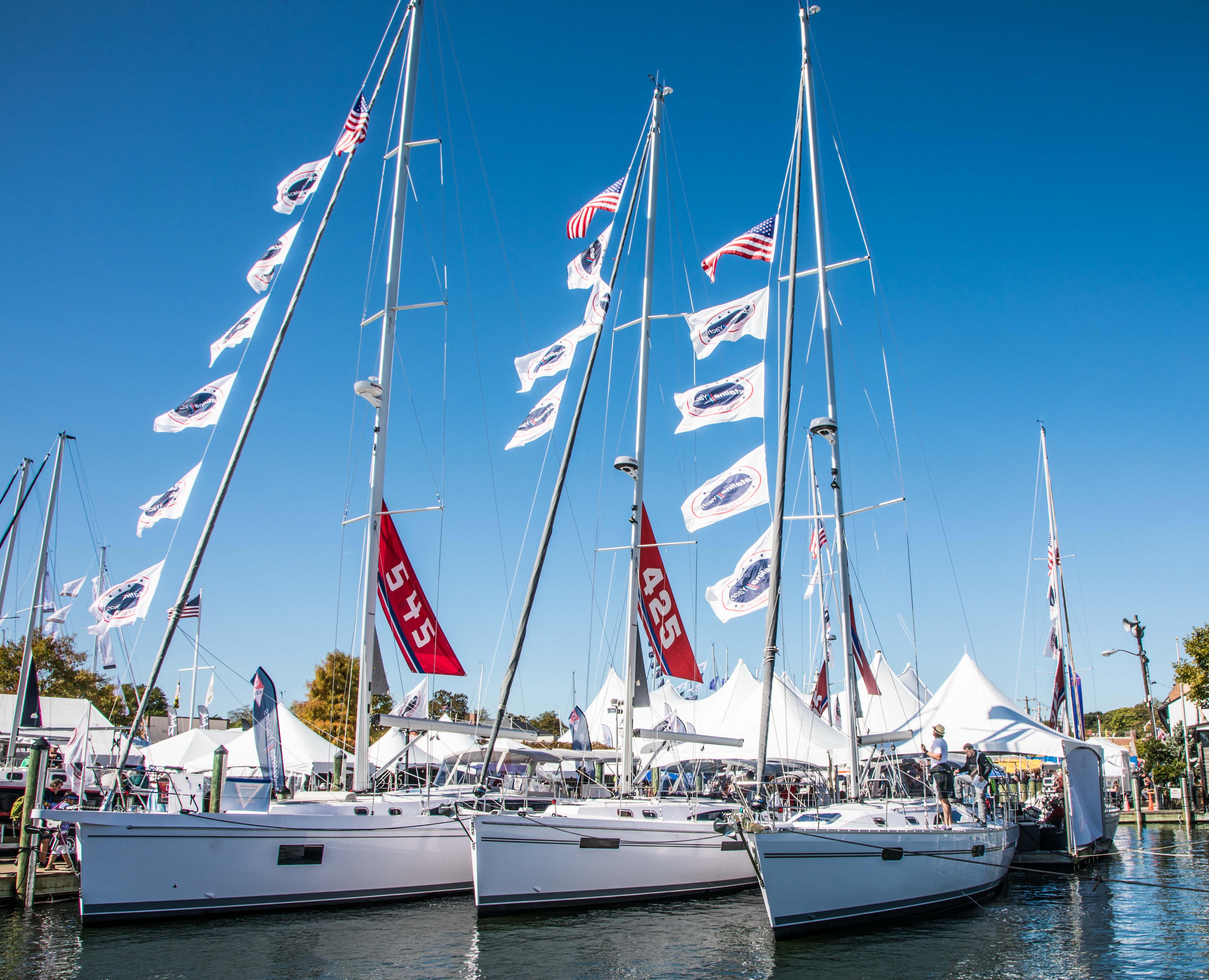 The Annapolis Sailboat show runs from Thursday through Sunday at City Dock.