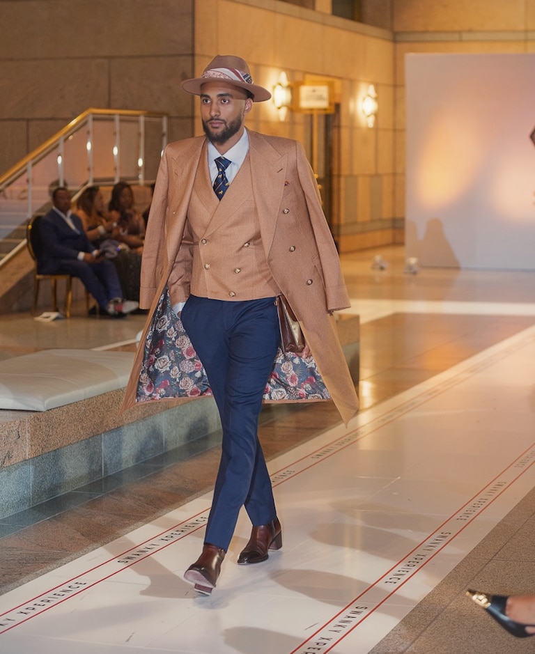 Model Matt Bernadowski at the Baltimore Met Gala in September.