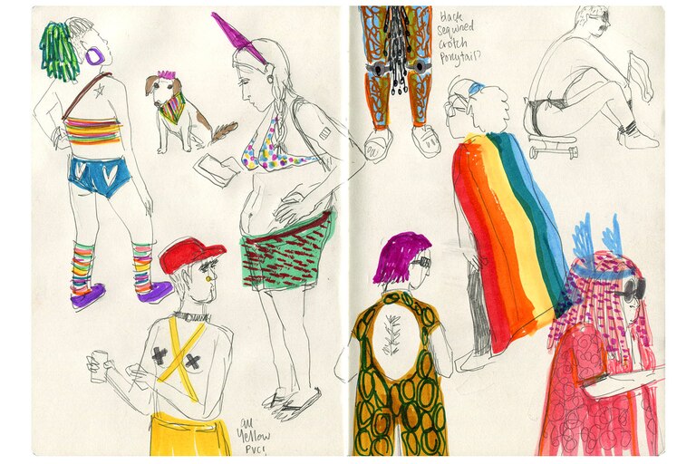 Sketches from Pride 2022.