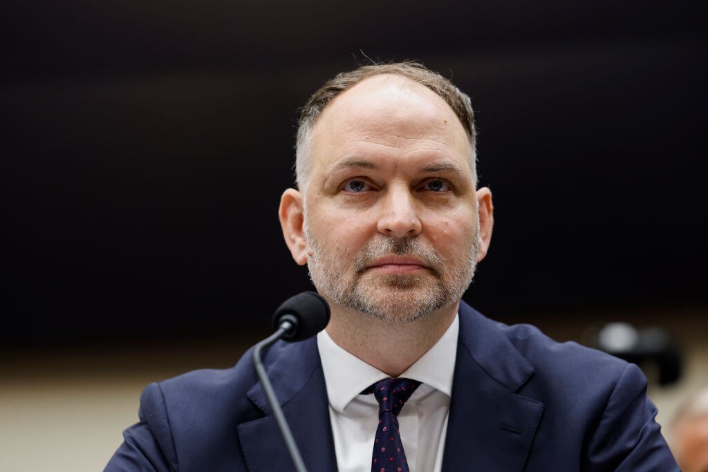 Amtrak CEO Stephen J. Gardner looks on during a hearing before the House Subcommittee on Railroads, Pipelines, and Hazardous Materials on June 06, 2023 in Washington, DC.