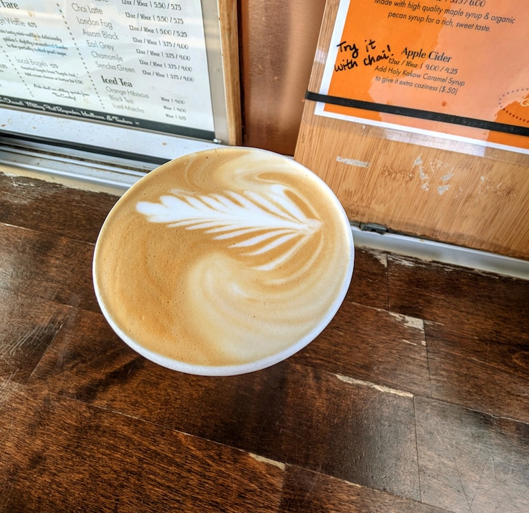 What's the test of a good coffee shop? Good coffee is part of it.
