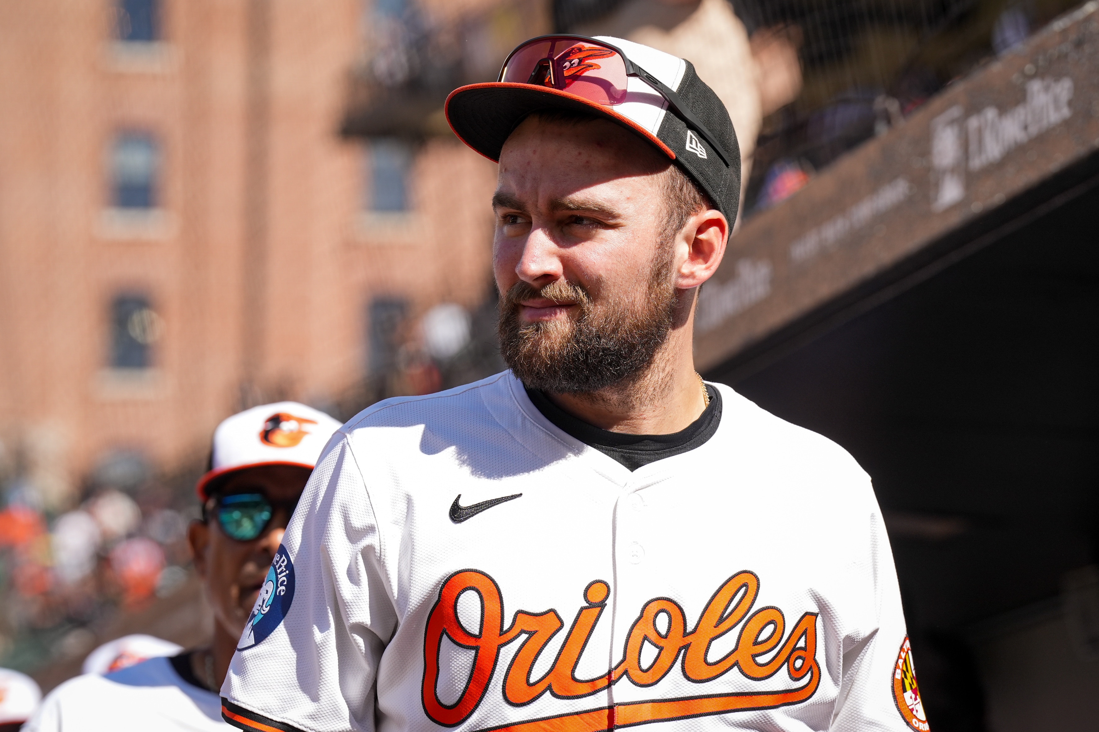 Baltimore Orioles outfielder Colton Cowser (17) walks into the clubhouse following the loss to the Tampa Bay Rays at Camden Yards in Baltimore on Sept. 8, 2024.