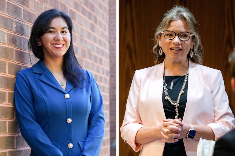Natalie Ogilvie, left, an Anne Arundel County Democrat, is running in hopes to unseat Amanda Fiedler, a Republican first elected in 2018.