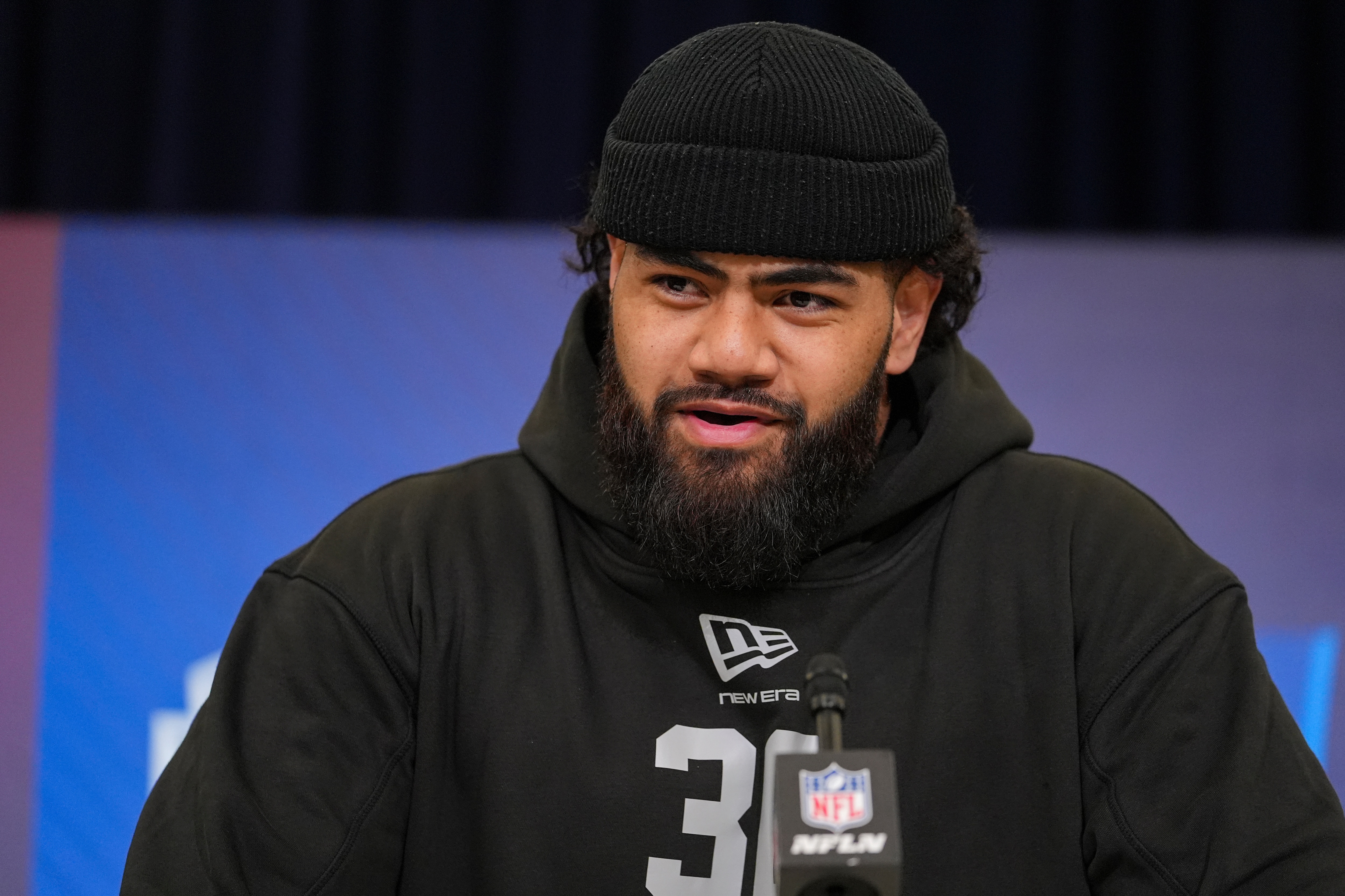 The Ravens passed up a promising pass rusher to select Vega Ioane, a guard from Penn State. 