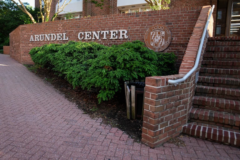 Exterior of the Arundel Center in Annapolis, Md. on Thursday, May 15, 2025.