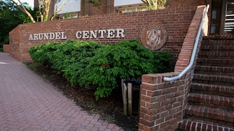 Exterior of the Arundel Center in Annapolis, Md. on Thursday, May 15, 2025.