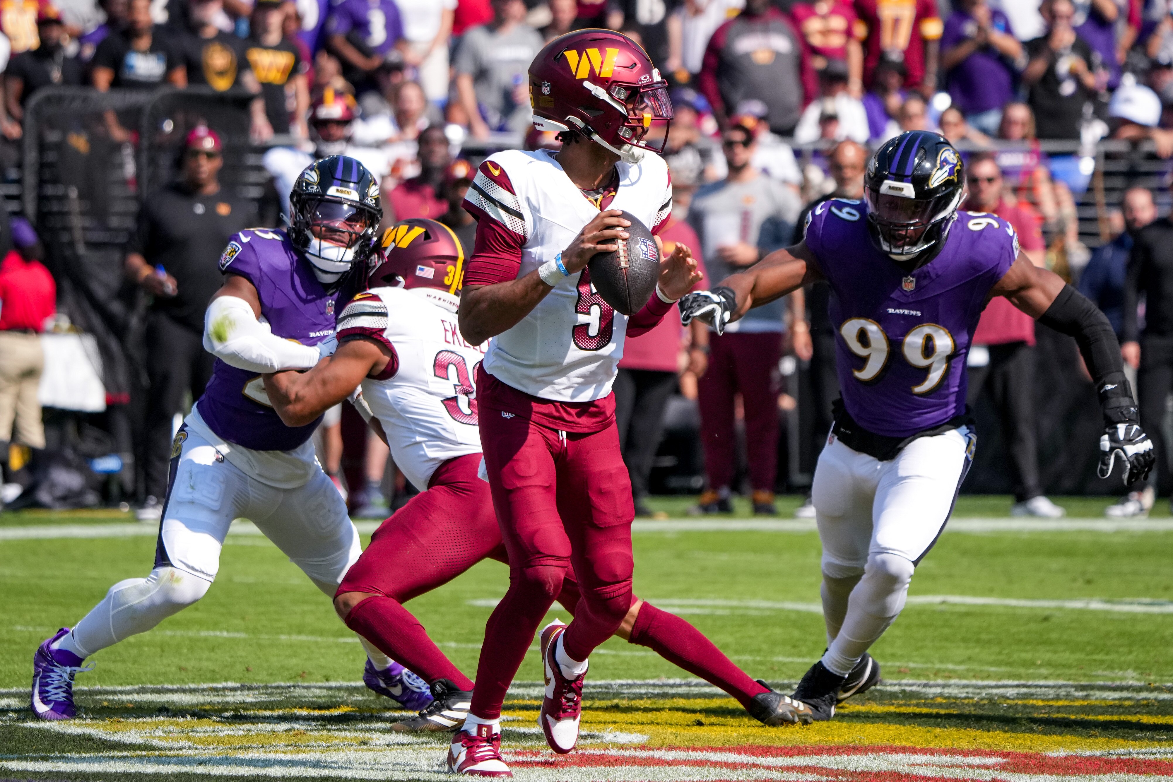 Commanders quarterback Jayden Daniels has benefited from the coaching of offensive coordinator Kliff Kingsbury.