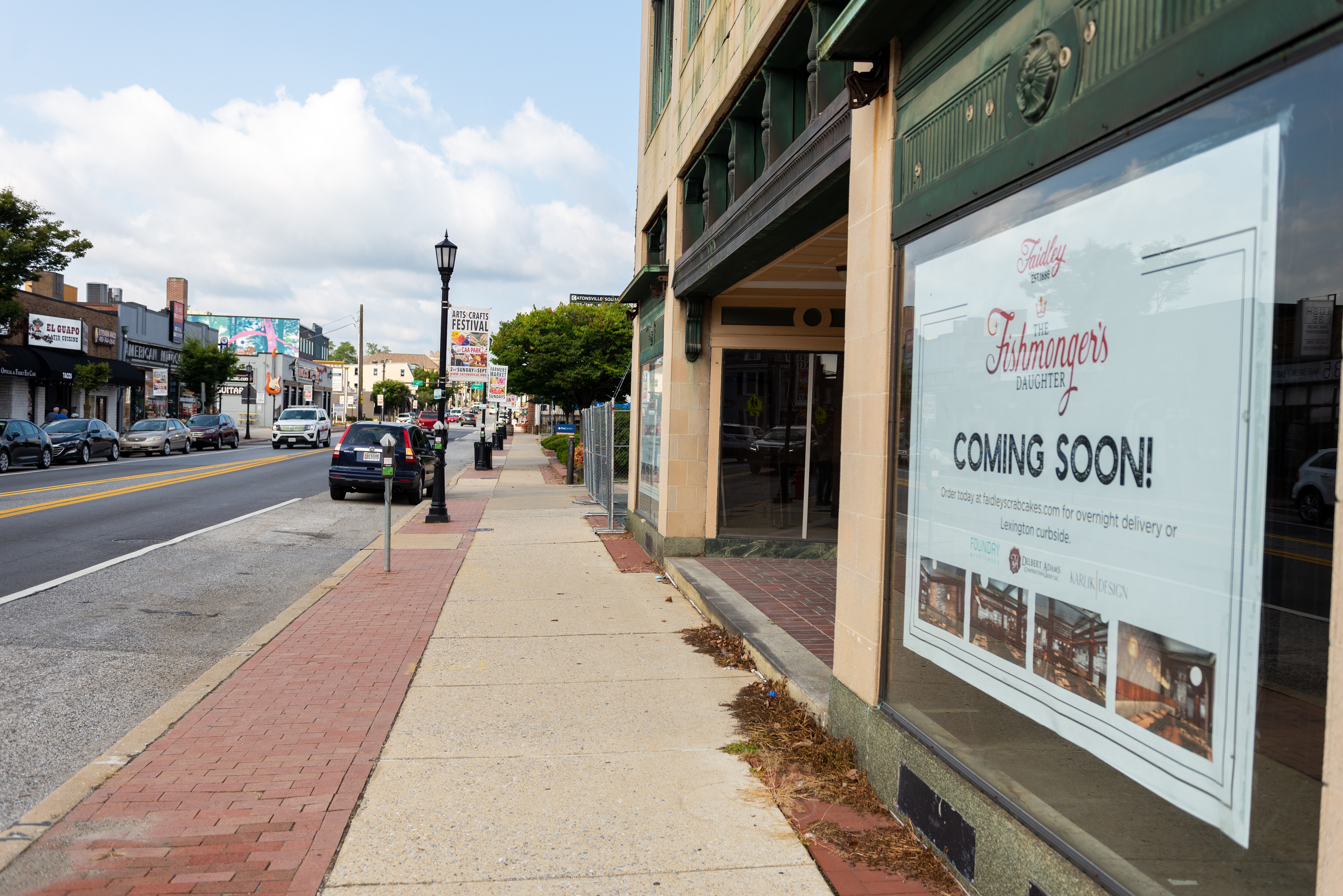 The future home of The Fishmongers Daughter a restaurant  located in Catonsville, Md. off Frederick Rd. This location will serve as the sister restaurant to the famous Faidleys Seafood, located in Lexington market.