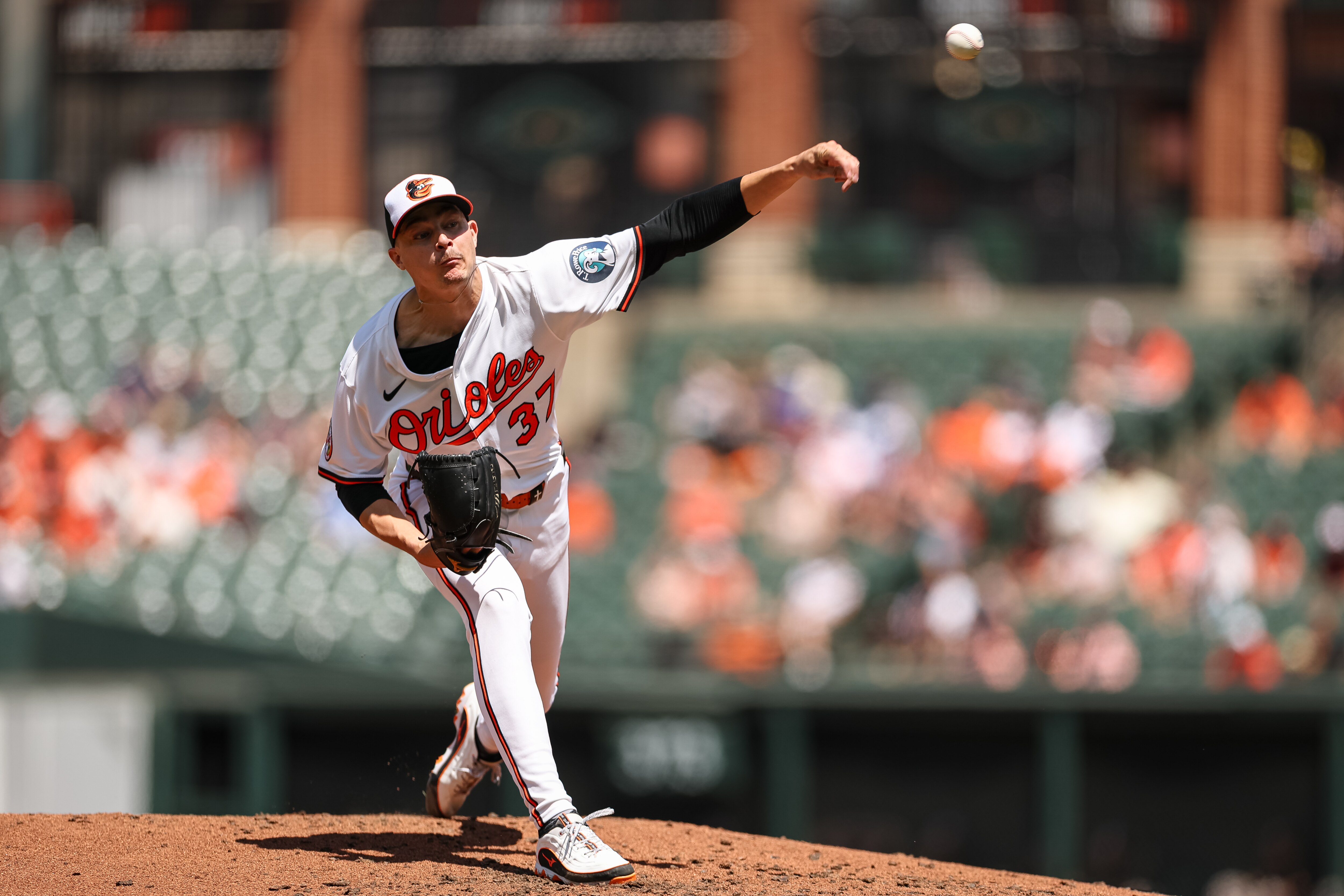 Cade Povich allowed four hits and one run over six innings Sunday.