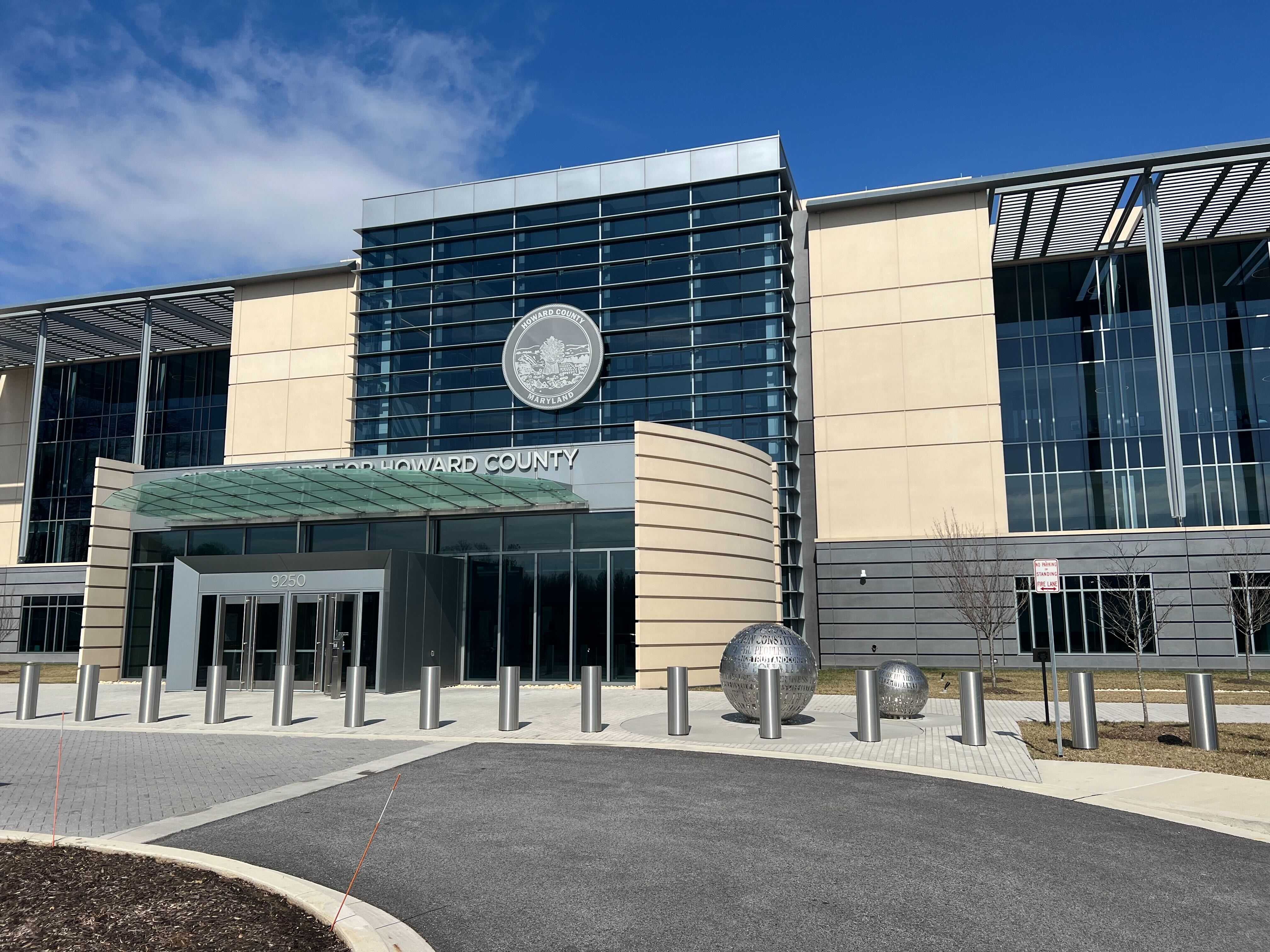 The Howard County Circuit Court building in Ellicott City.