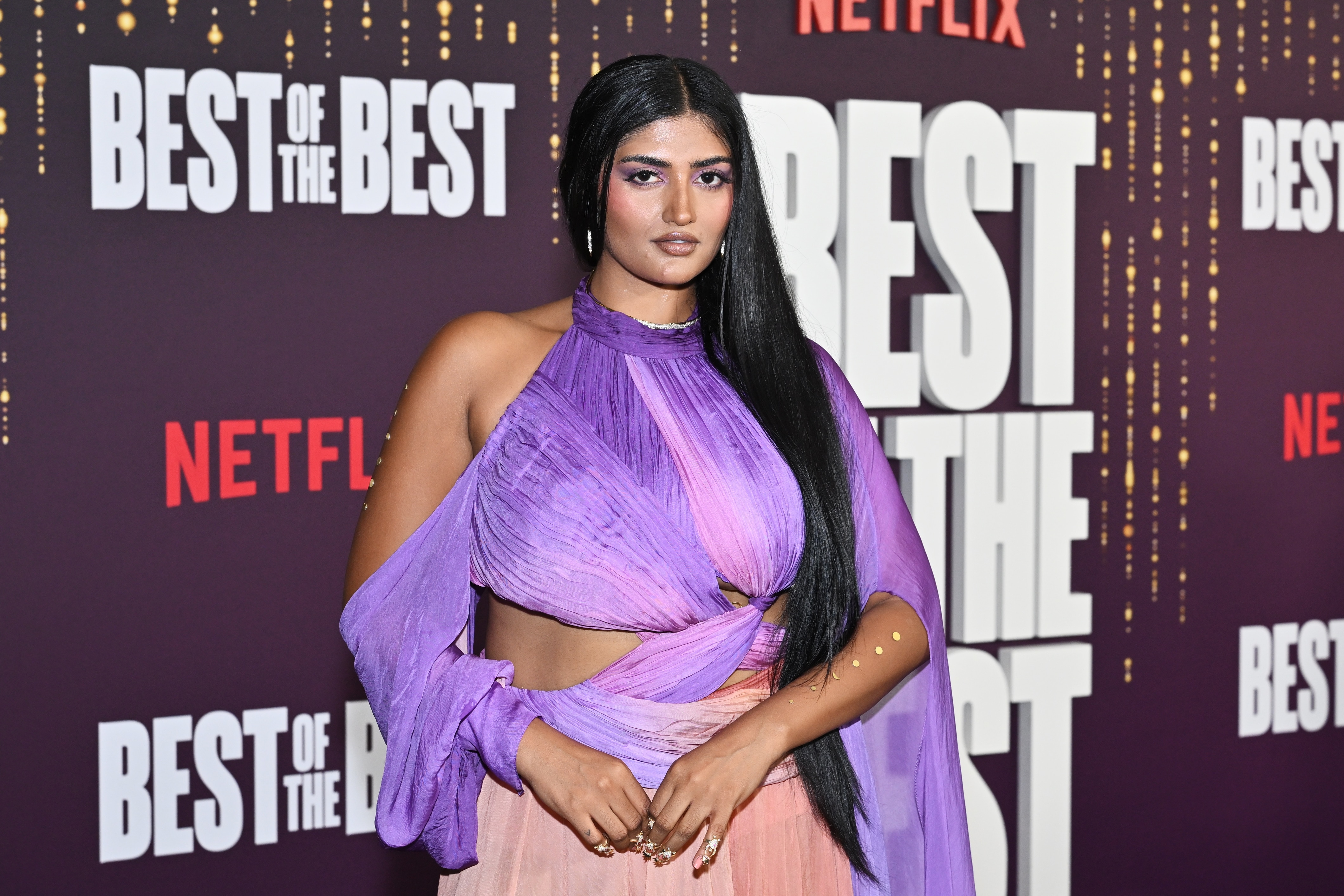 NEW YORK, NEW YORK - SEPTEMBER 09: Shreya Navile attends the "Best of the Best" NY Premiere on September 09, 2026 in New York City. (Photo by Roy Rochlin/Getty Images for Netflix)
