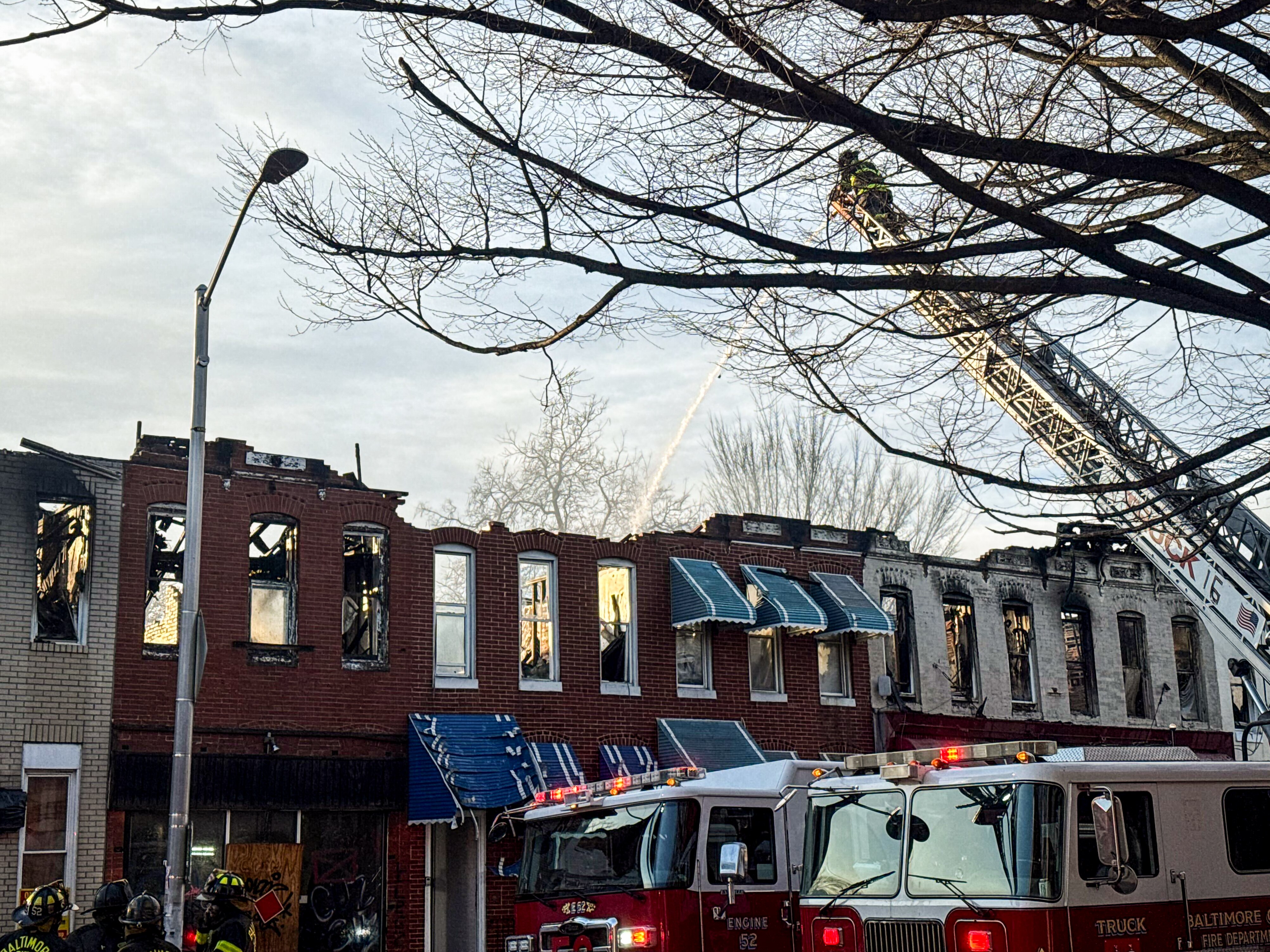 The fire began just before 4 a.m. Friday, and was under control by 6:45 a.m.