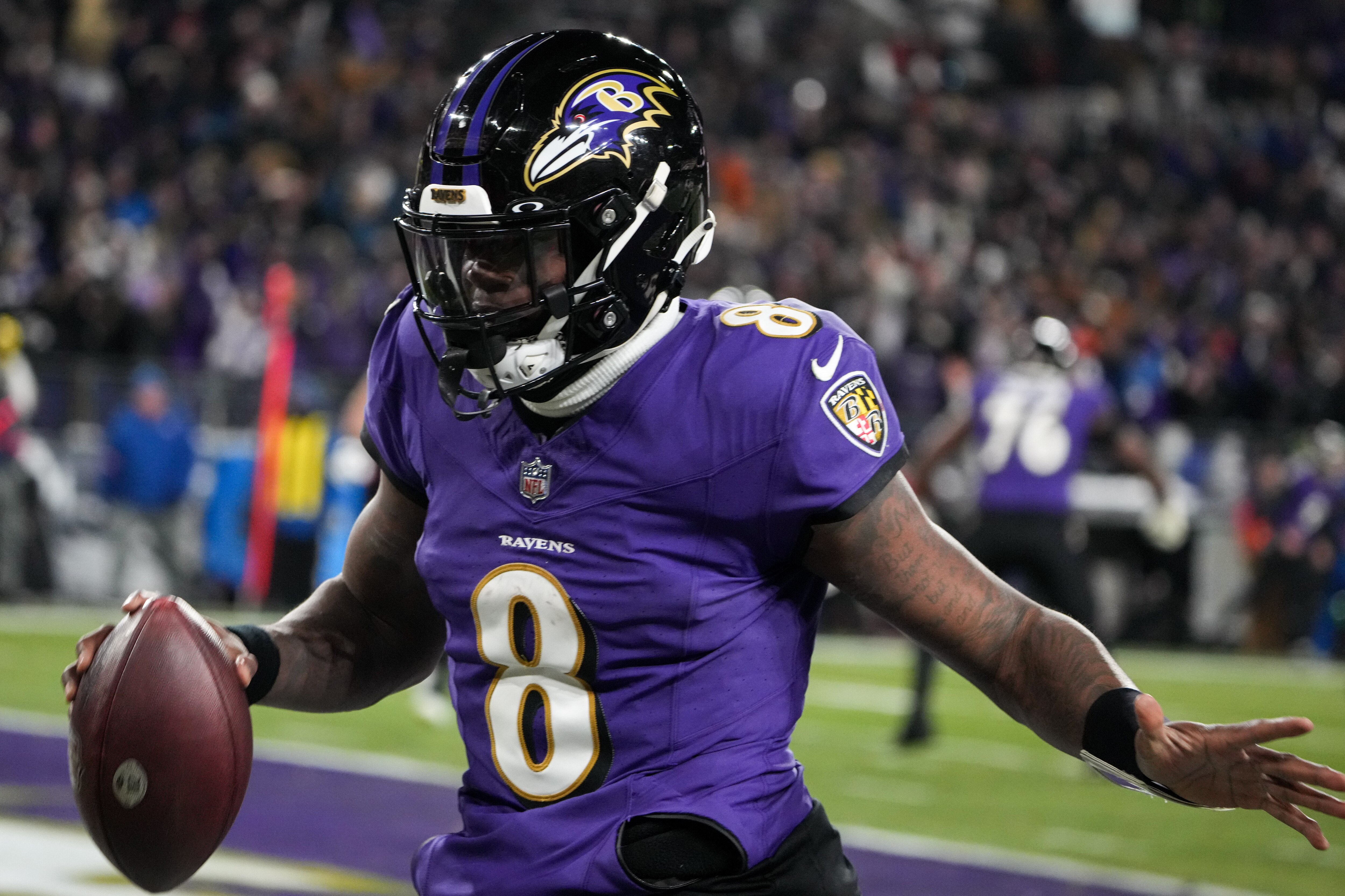 The Ravens have not made many changes to their uniforms throughout their history.