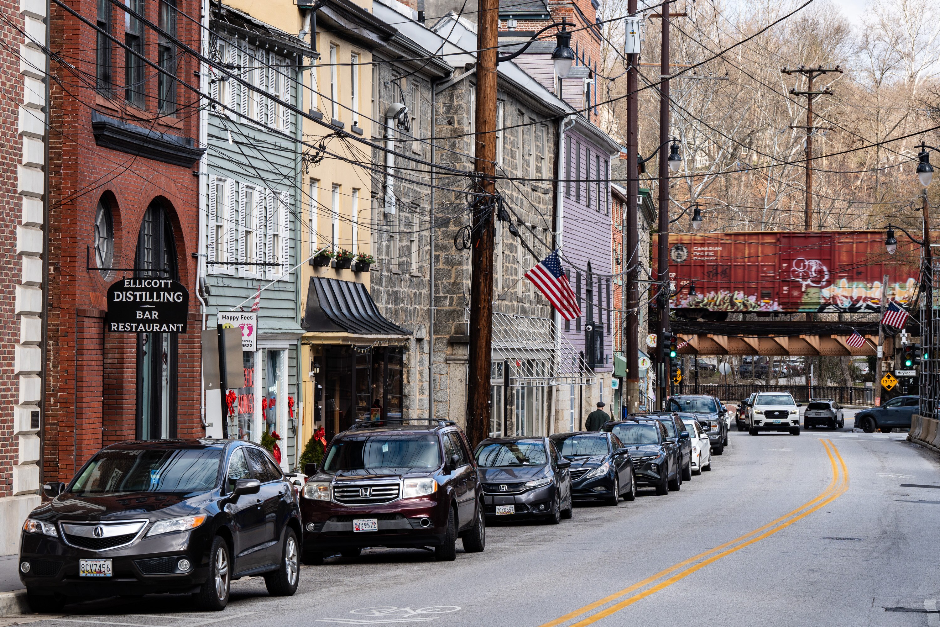 Old Ellicott City, as seen on Tuesday, Feb. 13, 2024.