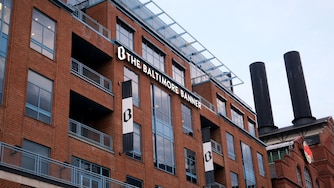 The Baltimore Banner office in Baltimore's Inner Harbor.