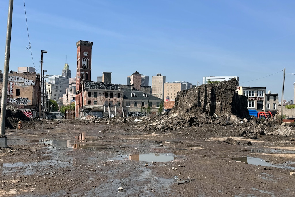 THURSDAY, APRIL 23, 2026 - Snow Everest near Old Town Mall on Thursday.