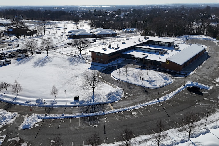 To make the 96-acre campus safe, facilities staff at the Maryland School for the Blind had to clear thousands of feet of sidewalk, a four-day task that only got harder as fluffy snow quickly turned into sheets of ice.