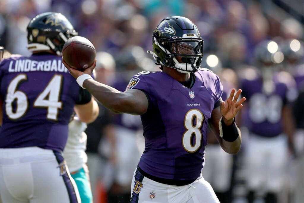 Ravens quarterback Lamar Jackson looks to be headed toward a second MVP trophy.