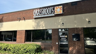 The exterior of the building at Grassroots.