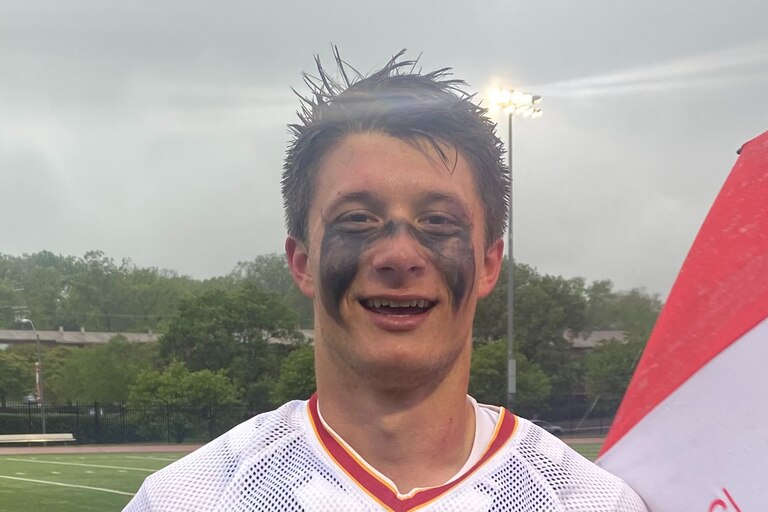Jackson Strickland had a big effort Friday for Calvert Hall, winning 16-of-18 faceoffs against Boys' Latin. The fourth-ranked Cardinals got a goal from Kyle Basco in overtime for an 8-7 victory over No. 3 Boys' Latin in a MIAA A Conference lacrosse thriller in Towson.