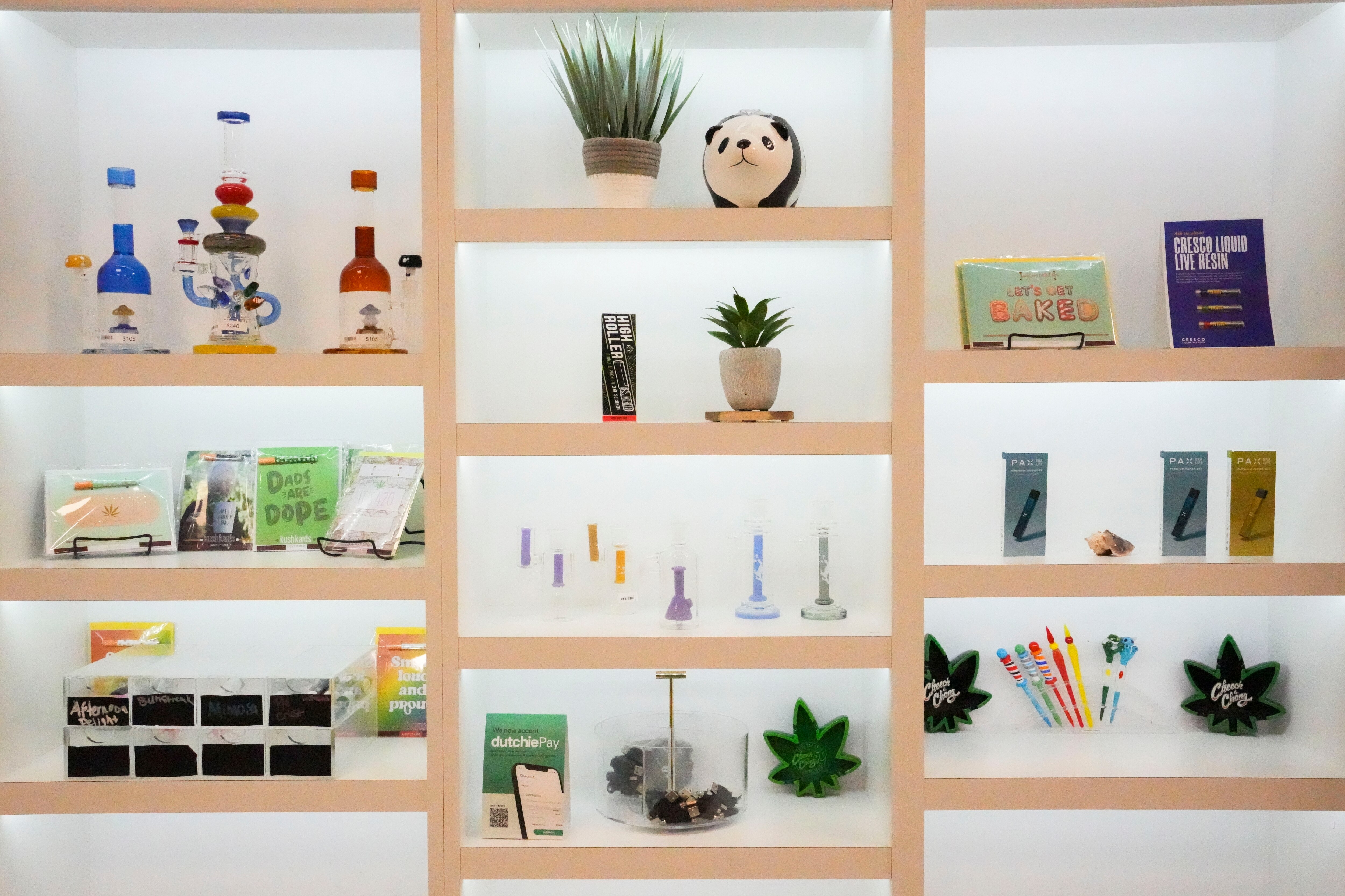 Scenes at the Herbiculture cannabis dispensary