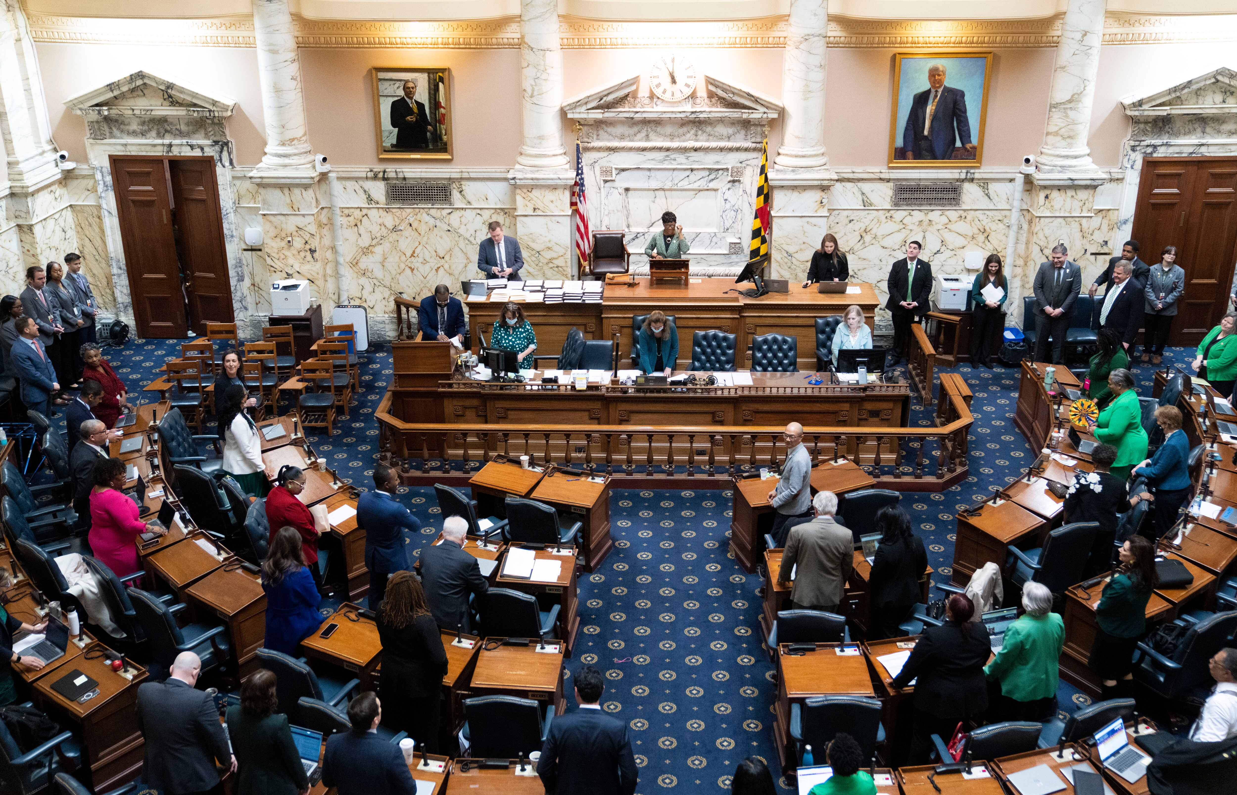 The House of Delegates approved a state spending plan Wednesday that includes $1.6 billion in additional taxes and fees.