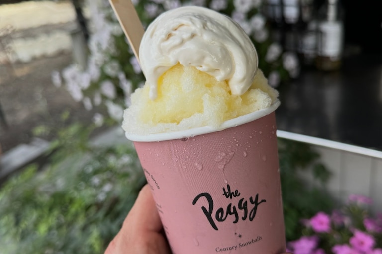 The Peggy at The Margaret Cleveland serves gourmet snowballs made with pure cane sugar.