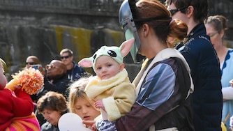 The ZooBOO! Festival at the Maryland Zoo welcomes families to trick or treat throughout the zoo, dress in costumes and meet animal ambassadors.