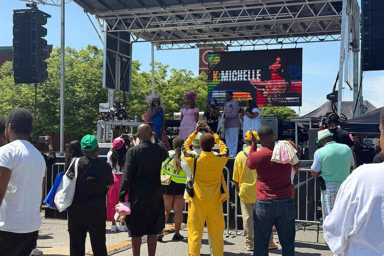 Music, games and food filled Park Heights Avenue on Saturday afternoon for the annual Spider Anderson Music and Arts Festival.